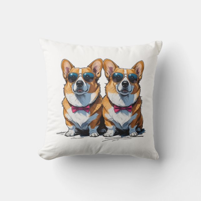 Corgi Dread Deluxe Cushion (Front)