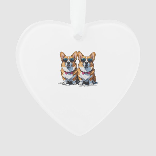 Corgi Dread Deluxe Ornament (Front)