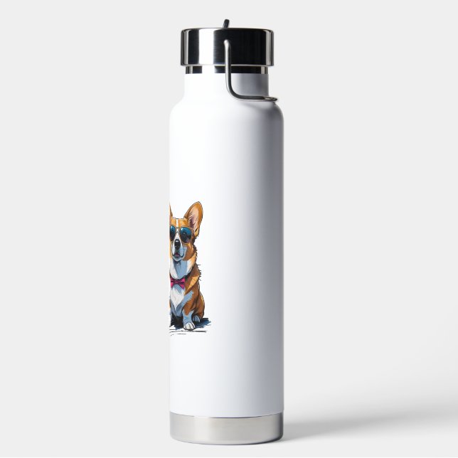 Corgi Dread Deluxe Water Bottle (Left)