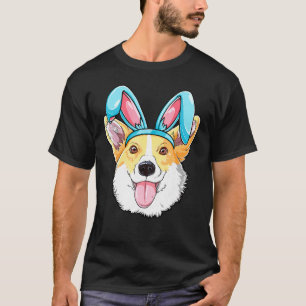 Corgi Easter Bunny Boys Girls Kids Men Women Dog T-Shirt
