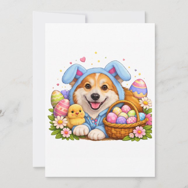 Corgi Easter Card (Front)