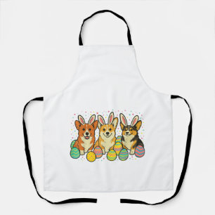 Corgi Easter T-Shirt_1 Apron
