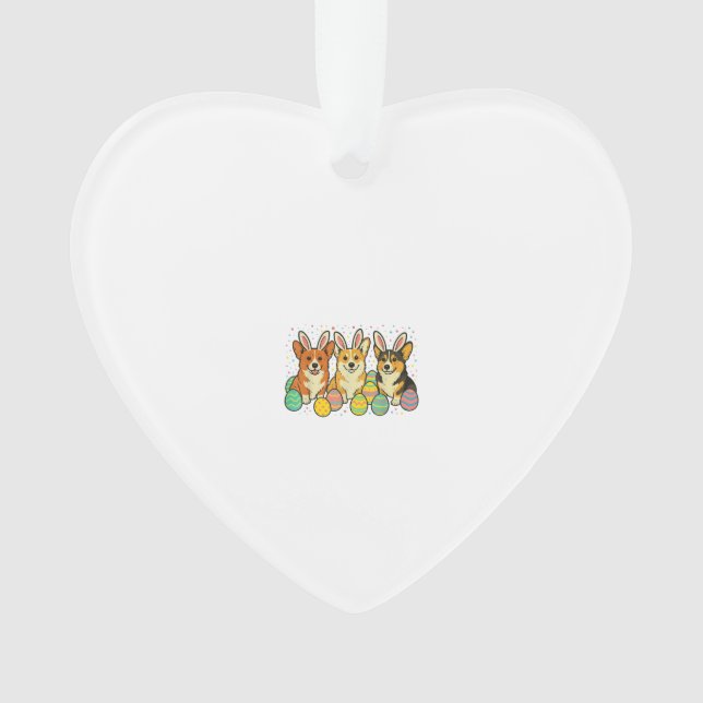 Corgi Easter T-Shirt_1 Ornament (Front)