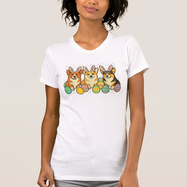 Corgi Easter T-Shirt_1 T-Shirt (Front)