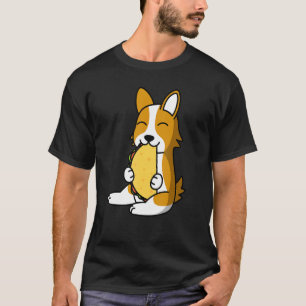 Corgi Eating A Taco Dog T-Shirt