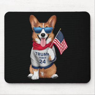 Corgi Even My Dog Wants Trump Vance Men Women Mouse Pad