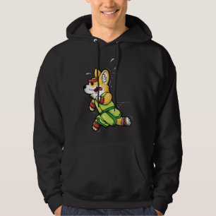 Corgi Exercise Funny Welsh Corgi Running Hoodie