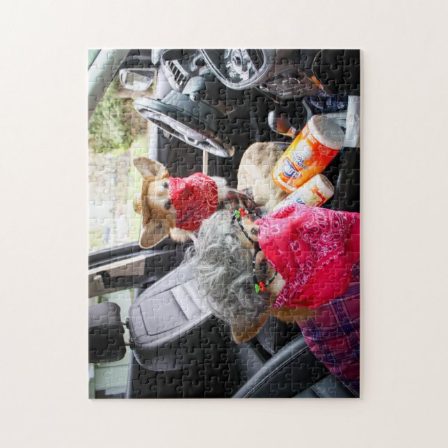 Corgi face mask puzzle (Vertical)