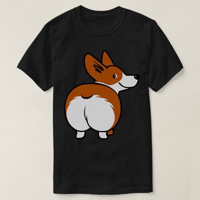 Corgi Face Mask T-Shirt (Design Front)