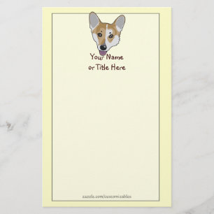 Corgi Face Stationery