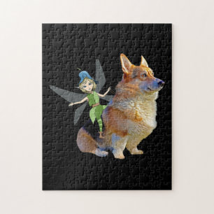 Corgi & Fairy - Funny Pembroke Welsh Corgi Jigsaw Puzzle