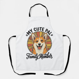 Corgi Family Shirt Vintage Pet Lover Design_1 Apron