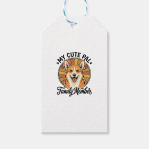 Corgi Family Shirt Vintage Pet Lover Design_1 Gift Tags