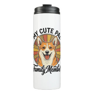Corgi Family Shirt Vintage Pet Lover Design_1 Thermal Tumbler