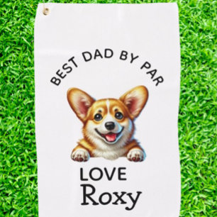Corgi Father’s Day Gift  Golf Towel