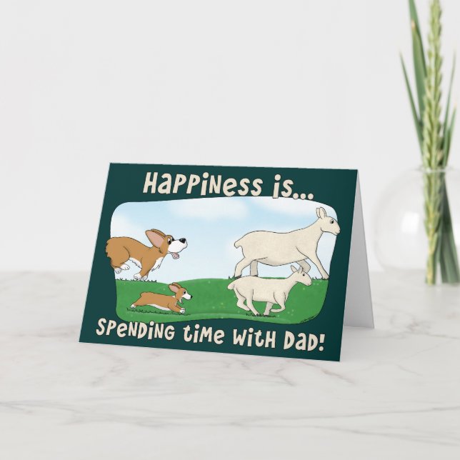 Corgi Father's Day Card (Front)