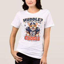 Corgi Football Huddle Cuddle Cartoon