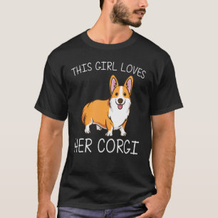 Corgi For Girls Kids Welsh Corgi Dog Animal T-Shirt