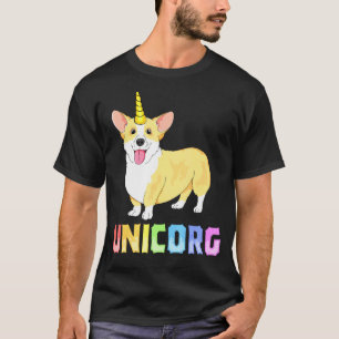 Corgi For Kids Girls Unicorg Unicorn Corgicorn Dog T-Shirt
