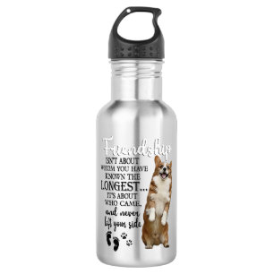 Corgi Friendship Isn't About Whom You Have Known T 532 Ml Water Bottle