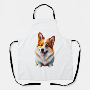 Corgi funny dog cute animal puppy pet style apron