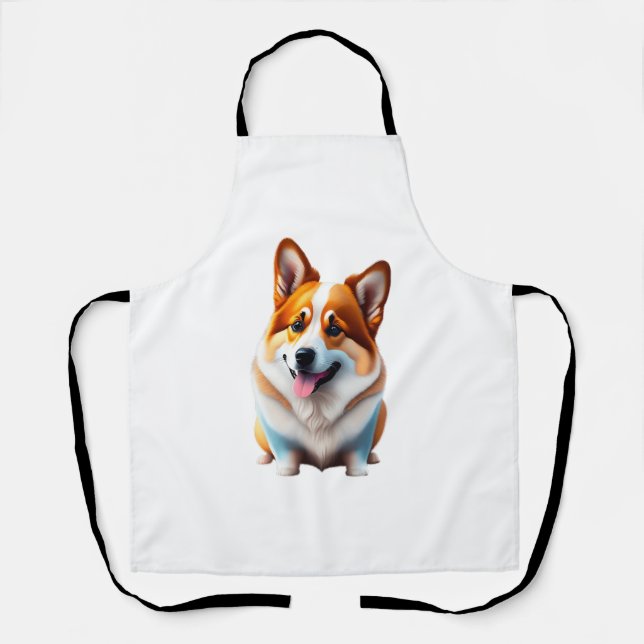 Corgi funny dog cute animal puppy pet style apron (Front)