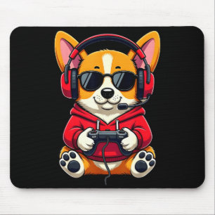 Corgi gamer cute gaming dog funny mouse pad