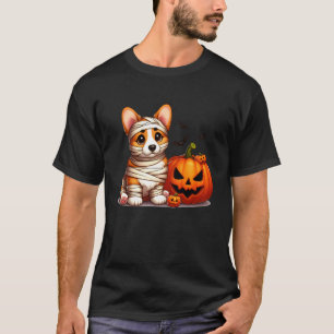 Corgi Ghost Funny Halloween Dog Costume for Men Wo T-Shirt