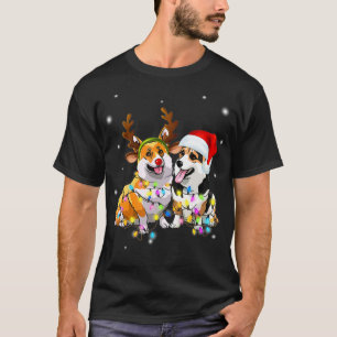 Corgi Gift Christmas Reindeer Dog Lover T-Shirt