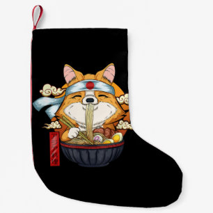 Corgi Gift   Ramen Kawaii Corgi Puppy Japanese Small Christmas Stocking