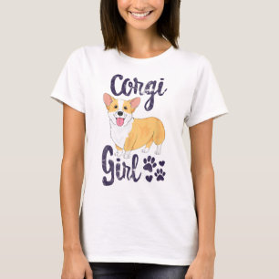 Corgi Girl Women Puppy Mum Dog Mama Lover Gift T-Shirt