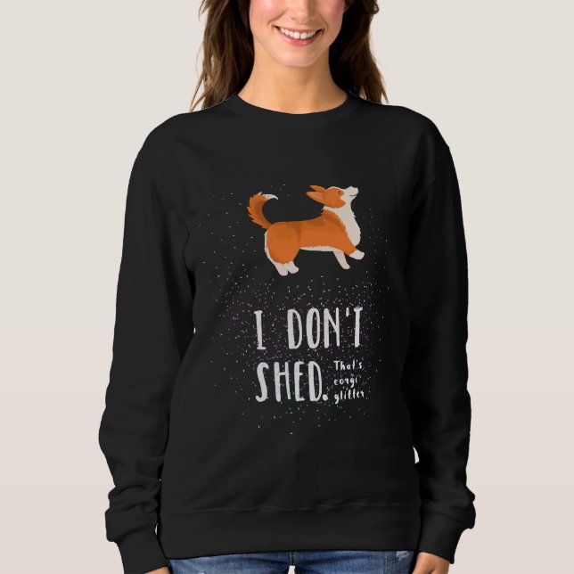 Corgi Glitter Pembroke Welsh Corgi   Sweatshirt (Front)