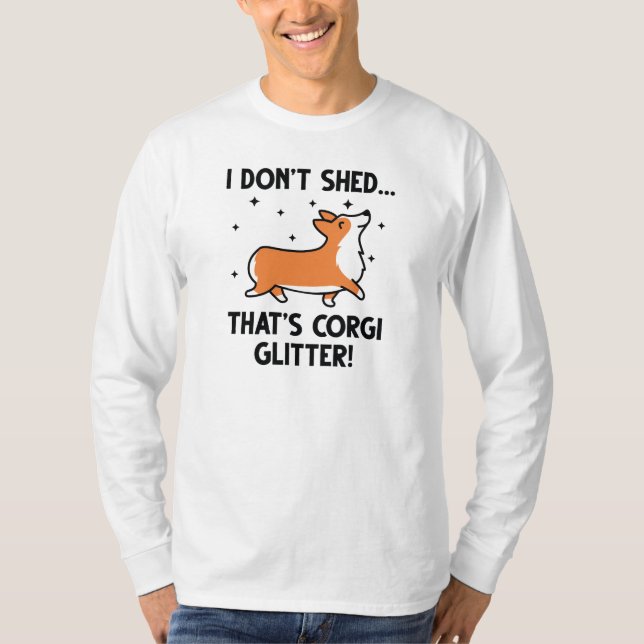 Corgi Glitter T-Shirt (Front)