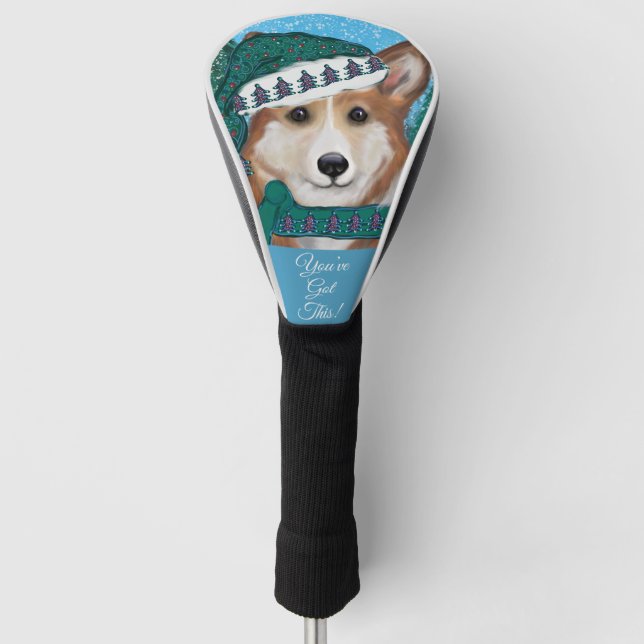 Corgi Golf Head Cover (Front)