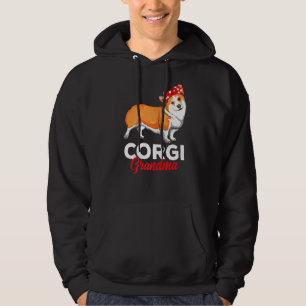Corgi Grandma Cute Corgi Dog Mum Women Hoodie