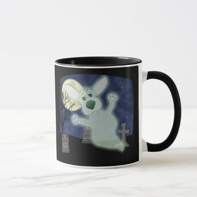 Corgi Graveyard Ghost Mug (Right)