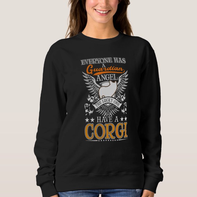 Corgi Guardian Angel   Sweatshirt (Front)