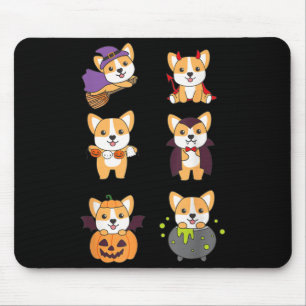 Corgi Halloween Costume Dogs Halloween Mouse Pad