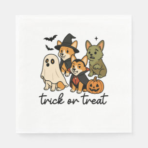 corgi halloween costume napkin