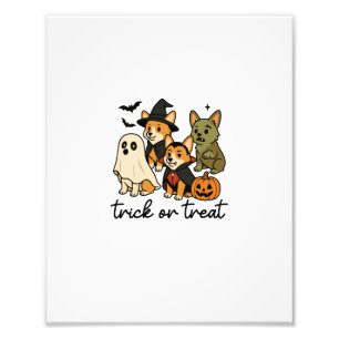 corgi halloween costume  photo print
