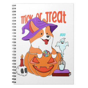 Corgi Halloween Notebook