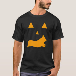 Corgi Halloween Spooky Face Dog Classic T-Shirt