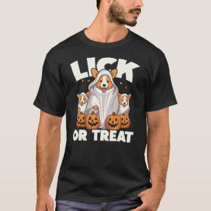 Corgi Halloween Trick Or Treat Spooky Welsh Corgi T-Shirt
