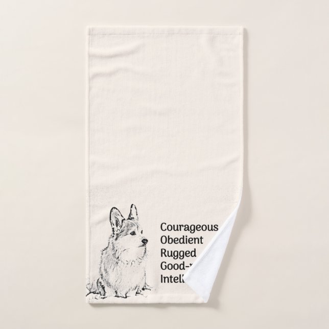 Corgi hand towel (Hand Towel)