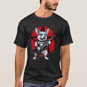 Corgi Heavy Metal Guitar Rock Dog Lover T-Shirt