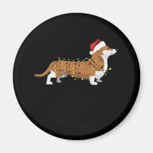 Corgi Holiday Christmas Light Essential T-Shirt Magnet