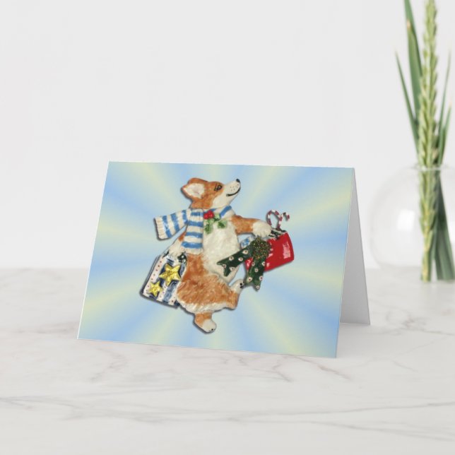 Corgi Holiday Shopper Card (Front)