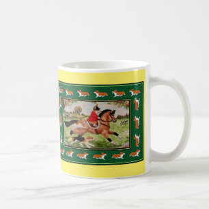 Corgi Huntsman Rides to Hounds Mug