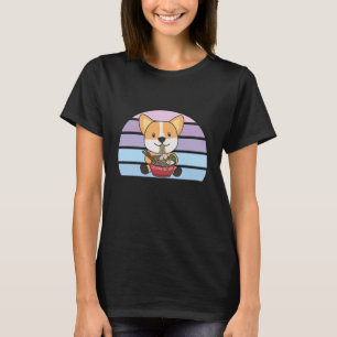 Corgi I Just Really Like Ramen Sweet Kawaii Noodle T-Shirt