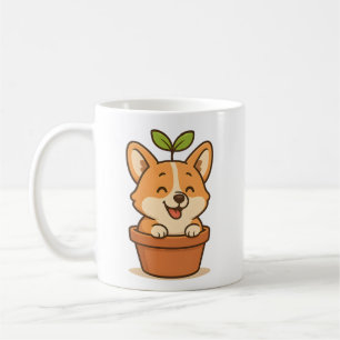 Corgi in a Pot Drinkware – Cute Dog Lover Cup